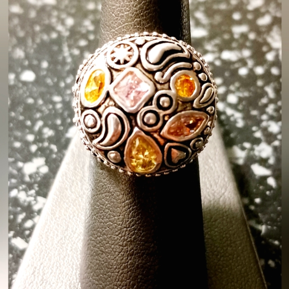 Multi Gemstone Ring, Size 6.75